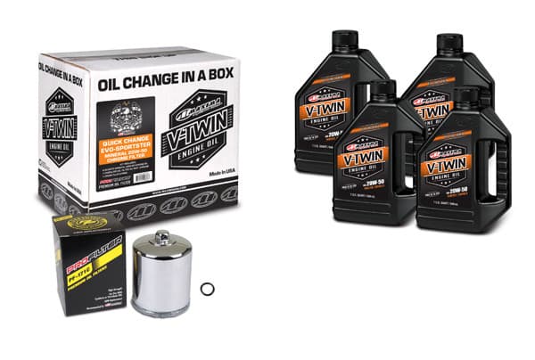 V-TWIN QUICK CHANGE KIT MINERAL W/ CHROME FILTER, EVO/SPORTSTE