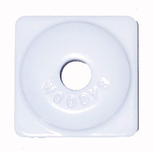 SQUARE ALUMINUM PLATE 5/16" WHITE BAG OF 24