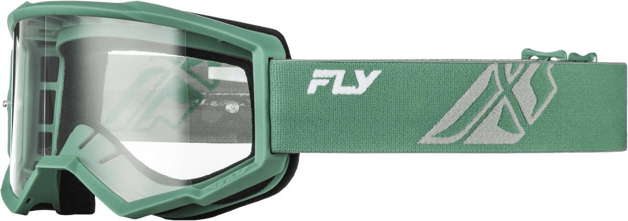 Fly Racing Focus Goggle Olive/Grey W/ Clear Lens