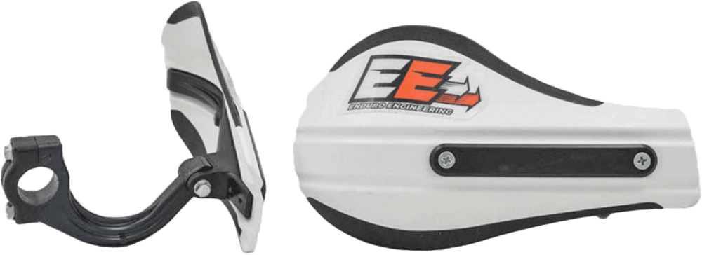 Enduro Engineering Composite Mount Roost Deflectors White W/Mounting Hardware