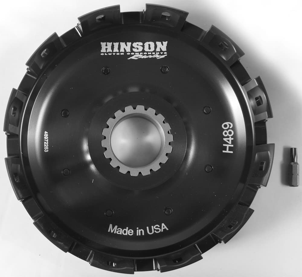 Hinson Billet Clutch Basket Honda CRF450R W/Kickstarter Gear