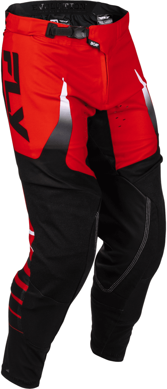 Fly Racing Evolution DST Bolt Pants Red/Black/White Size 38