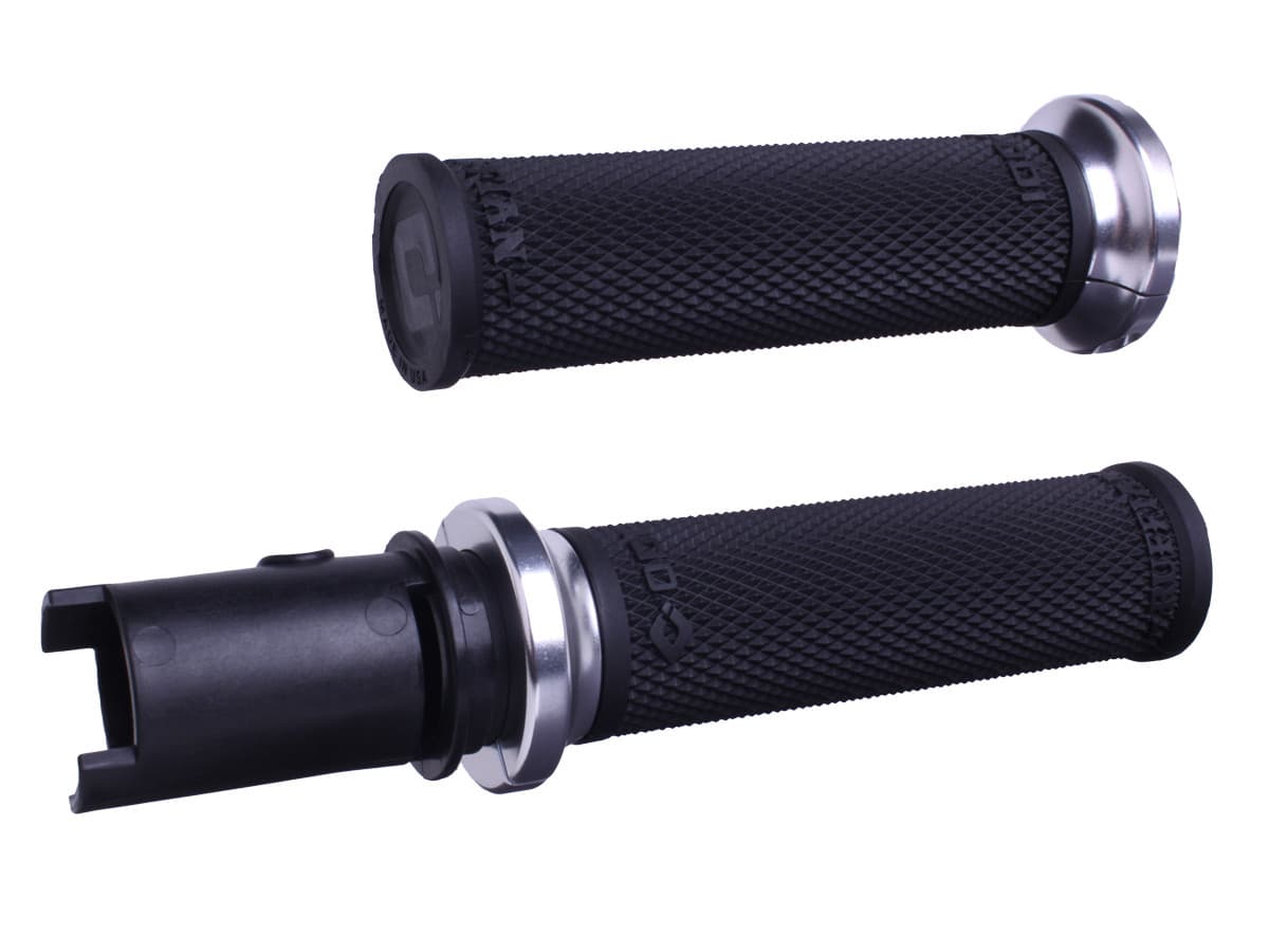 Odi Lock-On Ruffian Grips Black/Silver Cvo `23-24