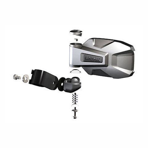 ABS 'STRIKE' SIDE VIEW MIRROR PAIR 1.75"