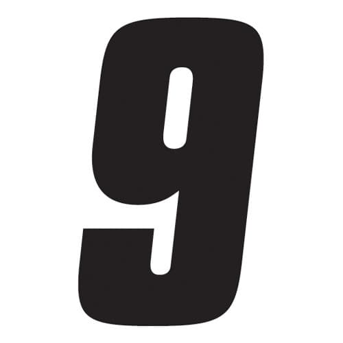 FX 2015 NUMBERS FACTORY 4" BLACK 9