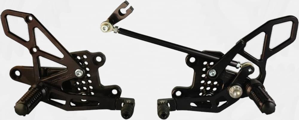 Vortex Rear Set Complete Black Honda