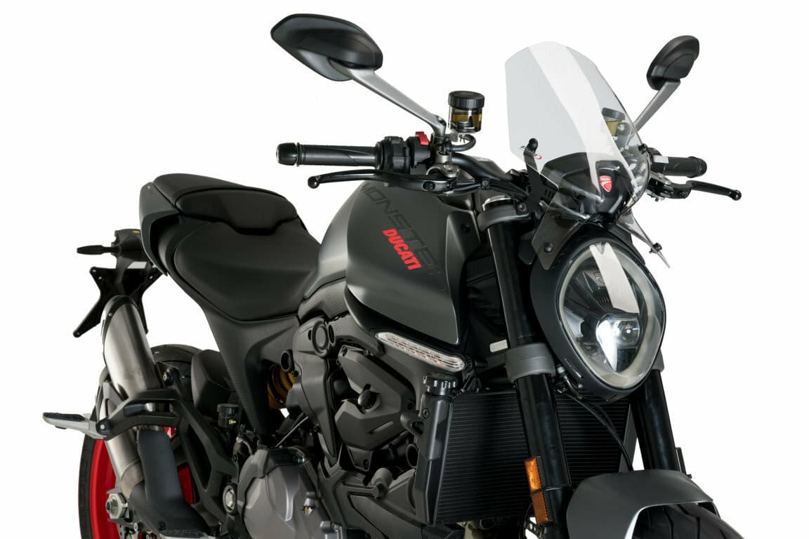 Puig Windscreen Naked New Gen Sport Clear Ducati
