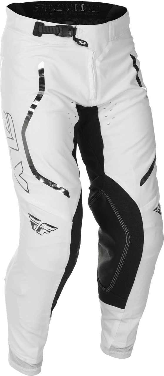 Fly Racing Evolution DST Le Flash Pants White/Silver Size 34
