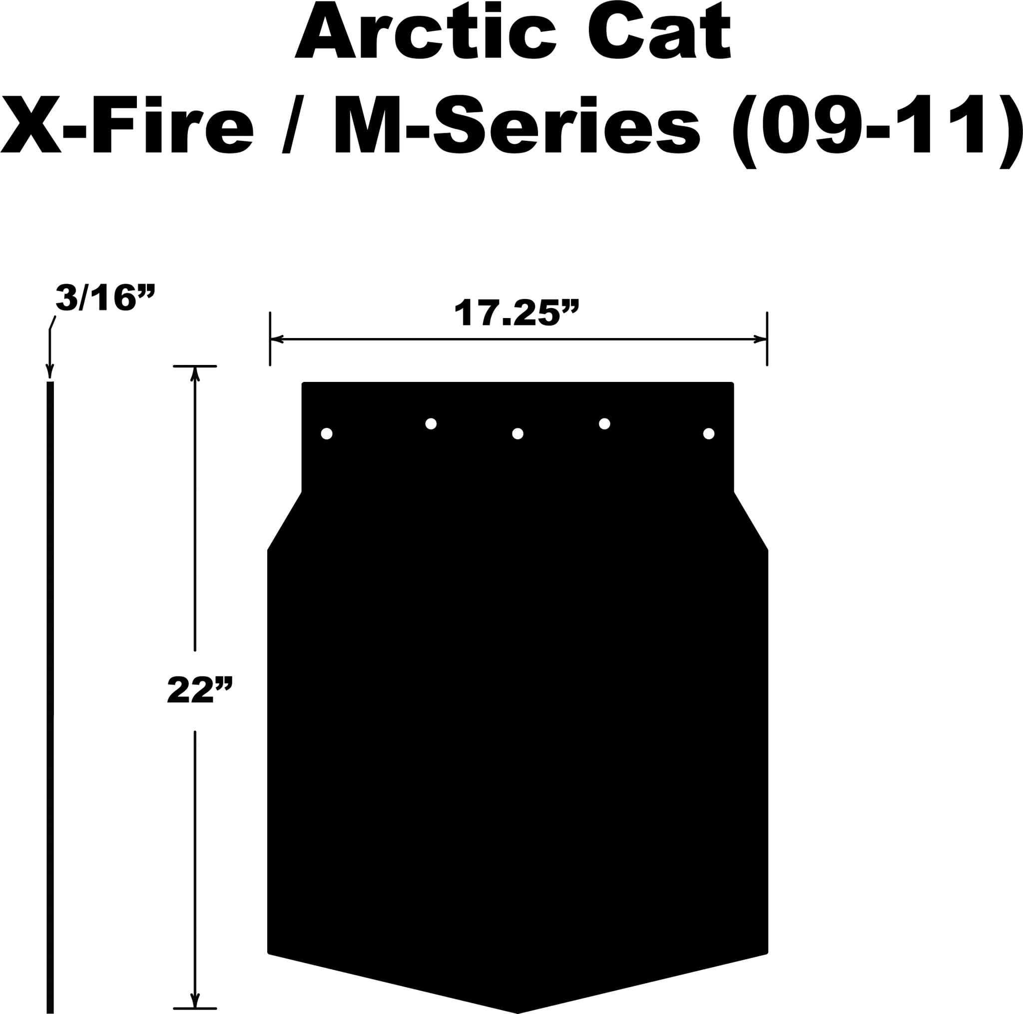Pdp Snowflap Arctic Cat M-Series/X-Fire 09-11