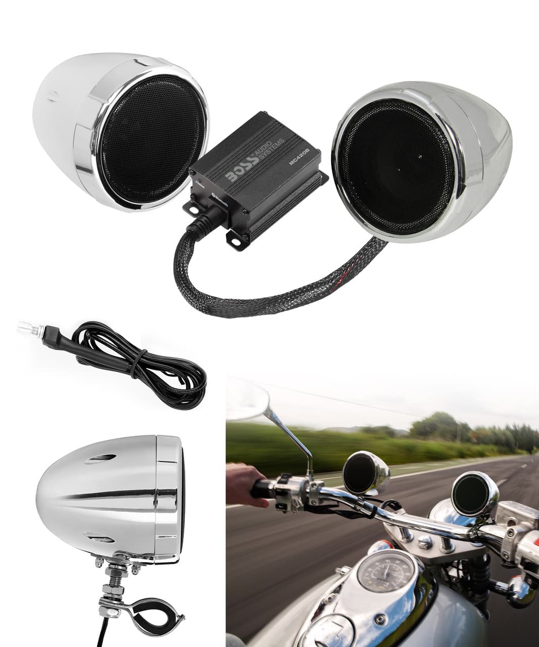 Boss Audio 600W Bluetooth All Terrain Sound System Chrome