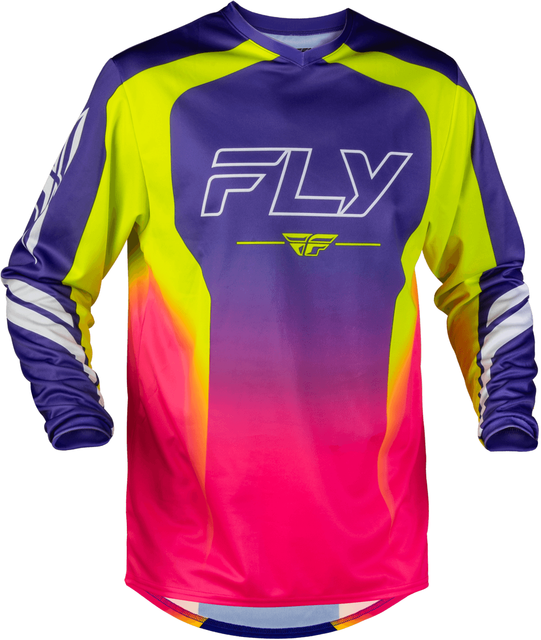 Fly Racing F-16 Raze Jersey Purple/Pink/Yellow SM