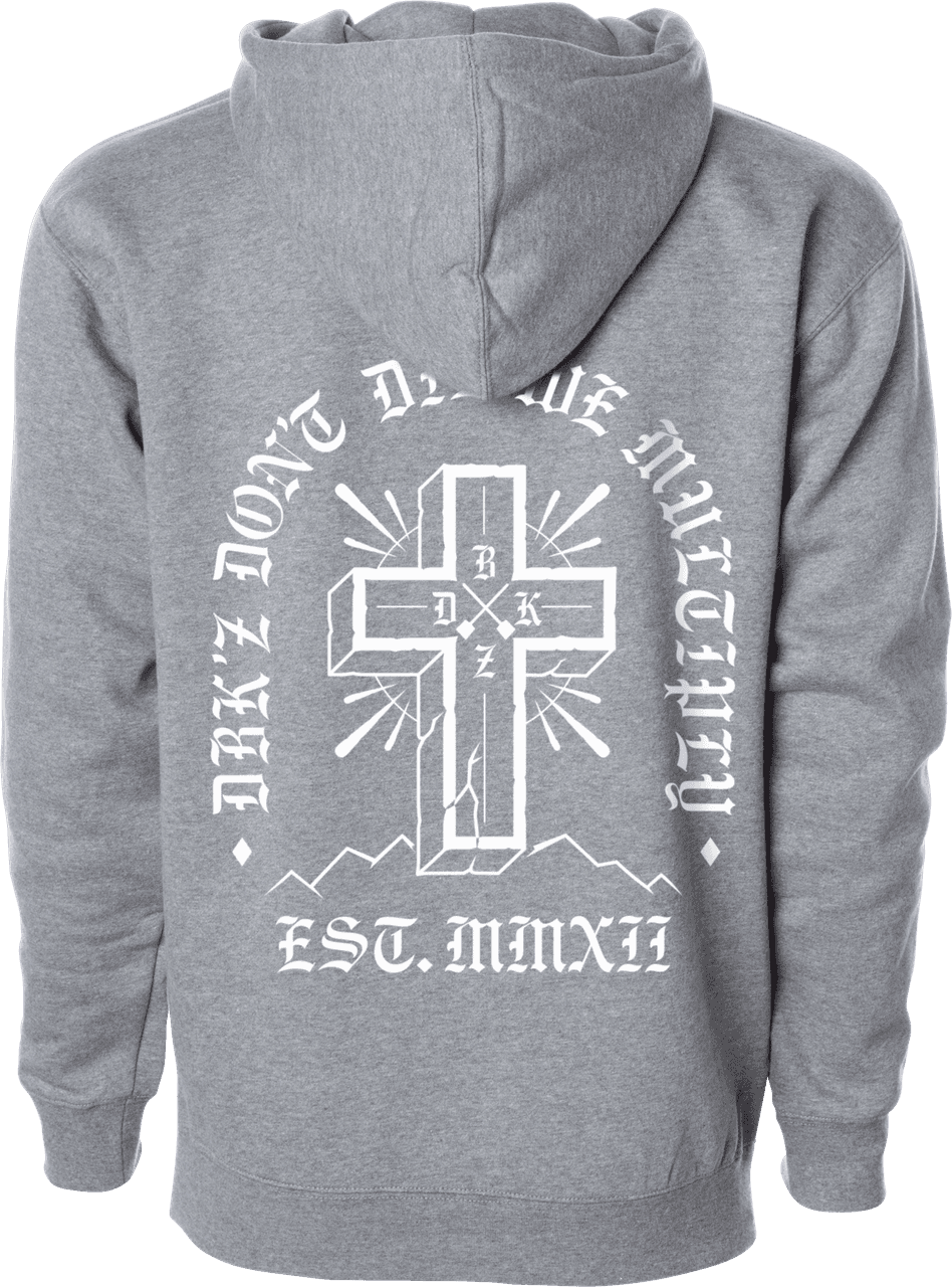 Dbk Multiply Zip Hoodie Gunmetal Heather LG