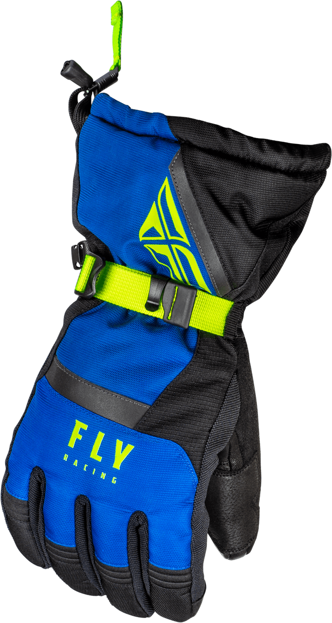 Fly Racing Cascade Gloves Black/Blue/Hi-Vis 3X