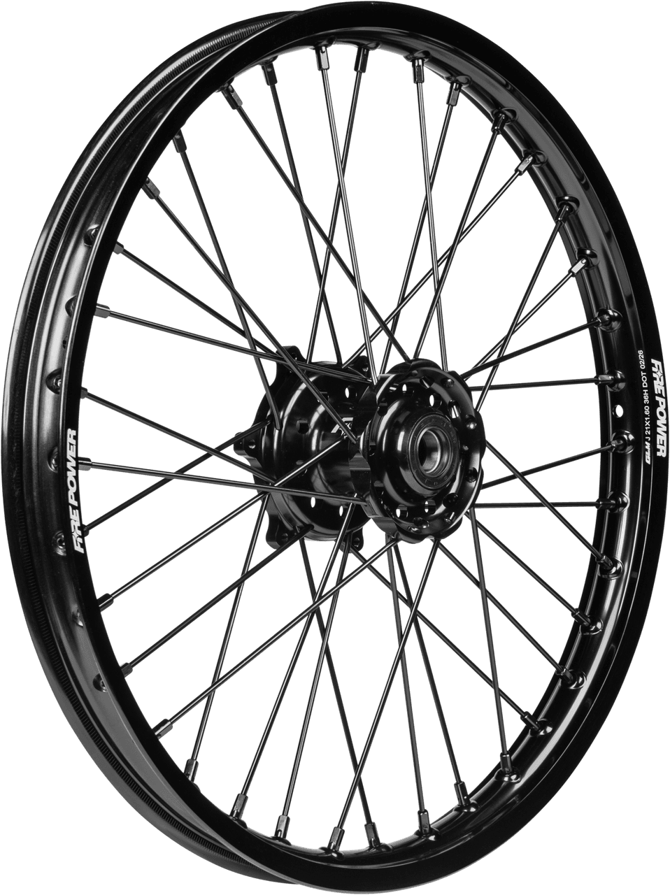 Fire Power Front Wheel 1.60 X 21" Black Yamaha