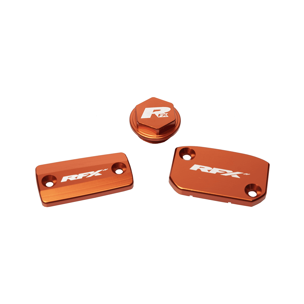 RFX Reservoir Cap Kit Orange KTM Brembo & Magura