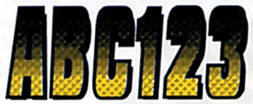 3" CARBON FIBER KITS / YELLOW - BLACK