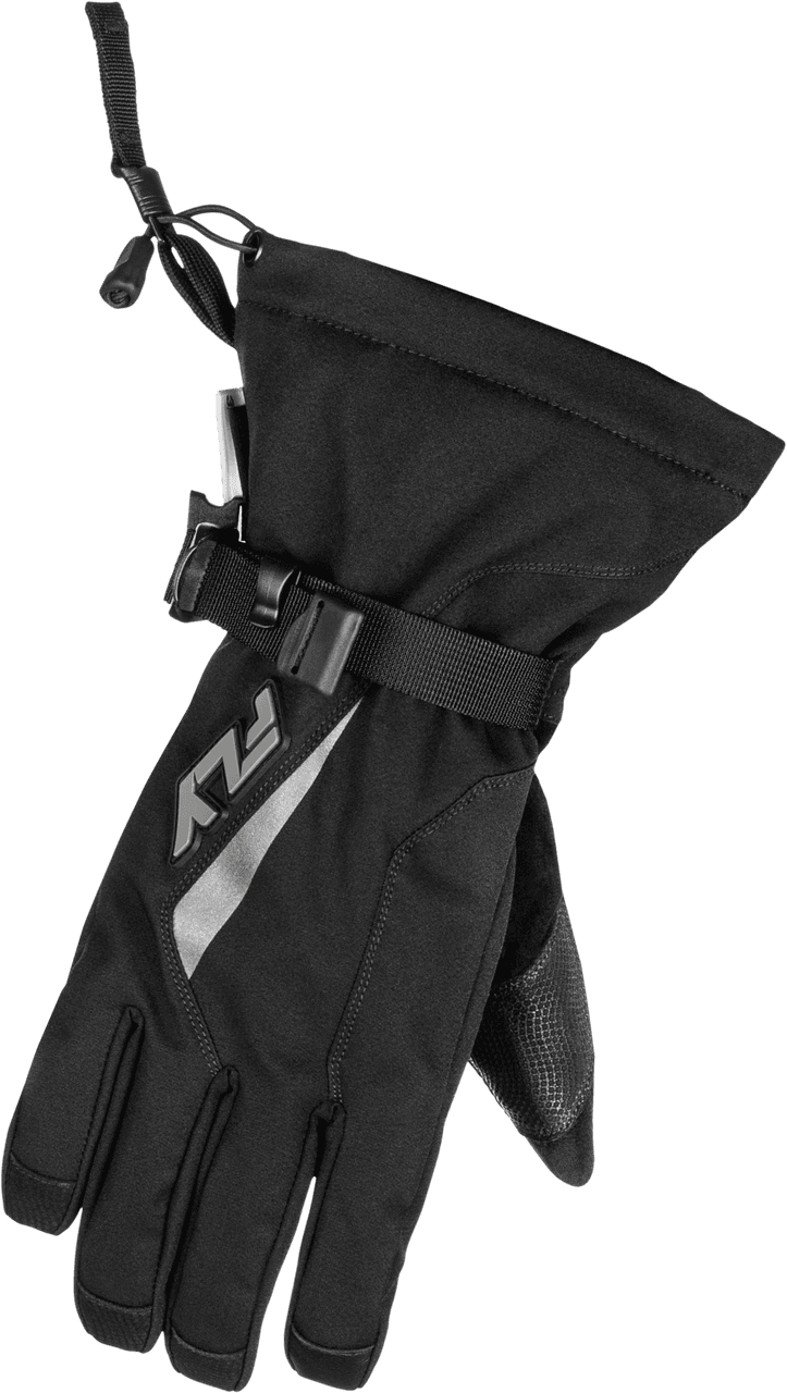 Fly Racing Title Gauntlet Gloves Black/Grey SM