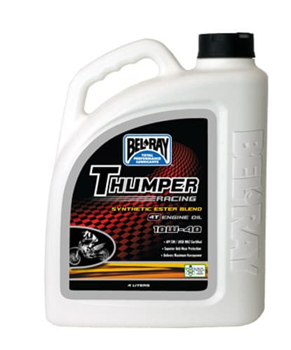 Bel-Ray Thumper Semi-Syn Ester 10W40 4L 4/CASE Sold Each