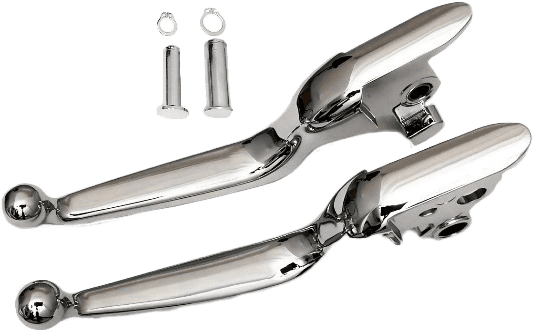 HardDrive Smooth Lever Set Chrome Softail 18-24