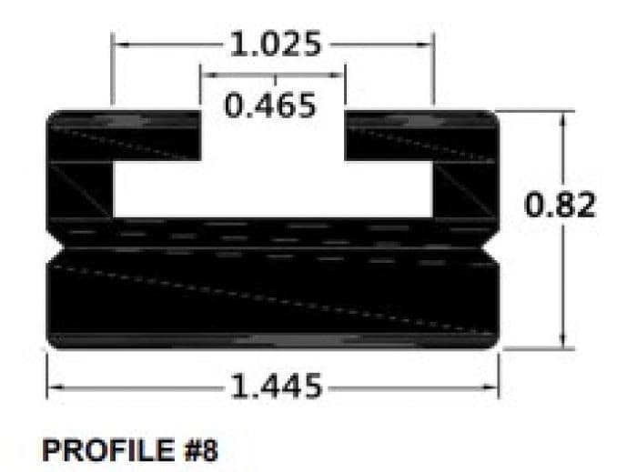 SPI SLIDE PROFILE 8 BLACK 56"