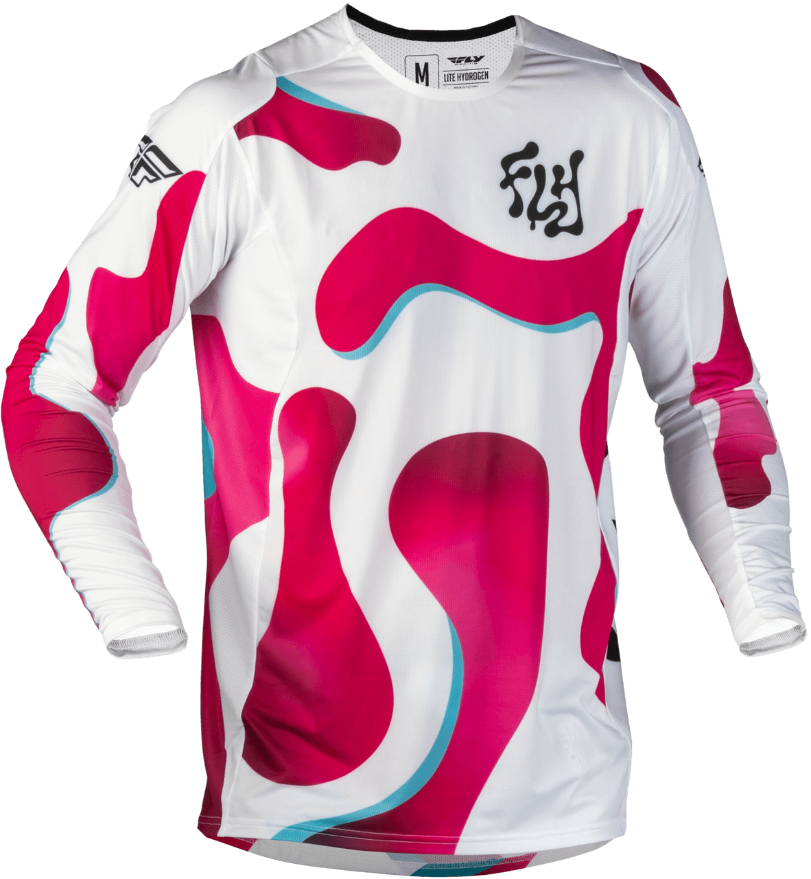 Fly Racing Lite Vibe Jersey White/Pink/Blue SM