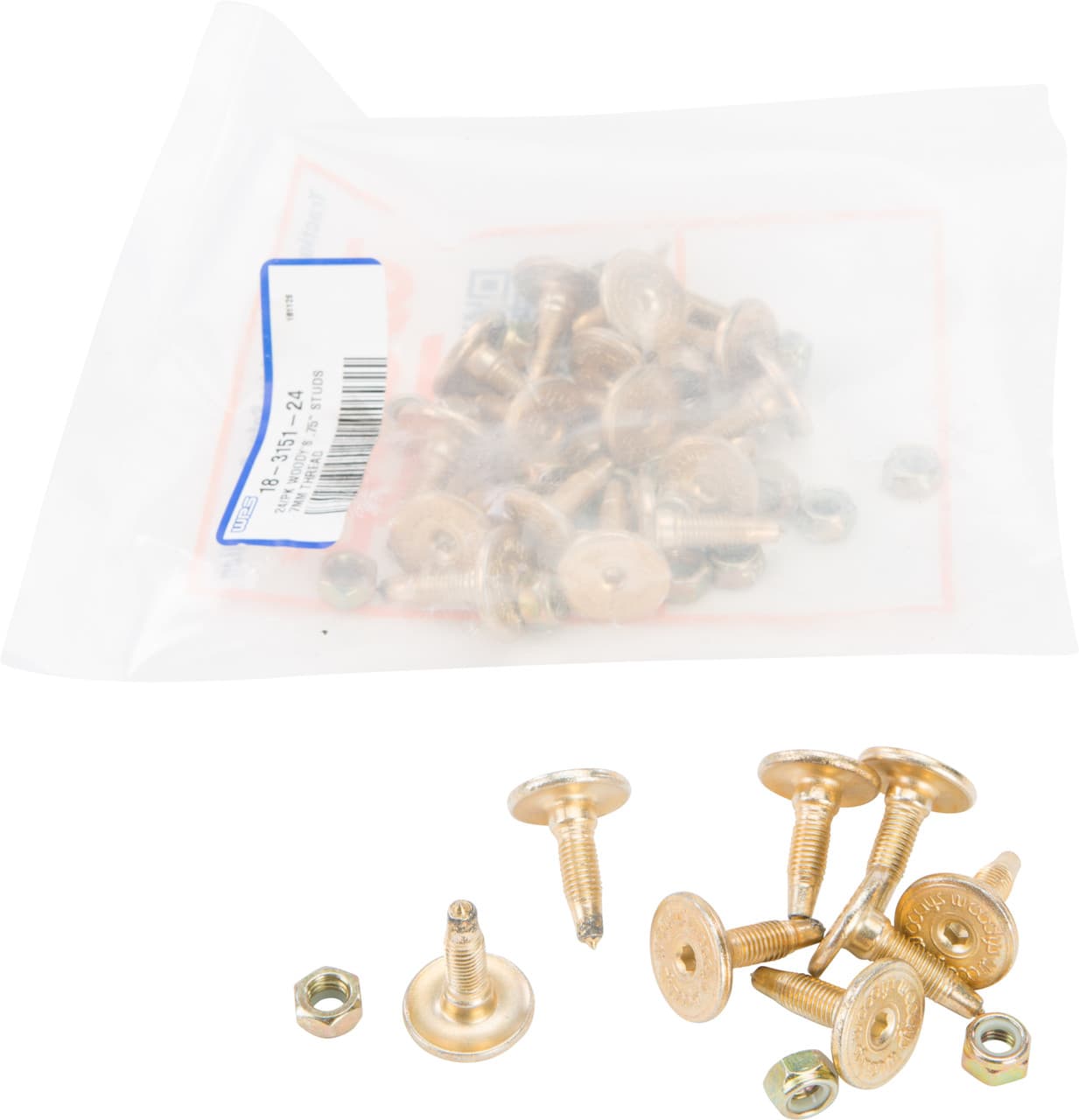 Woodys Gold Digger Carbide Traction Master Stud .75" 24/Pack