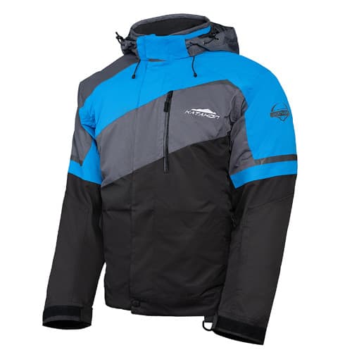 KATAHDIN GEAR RECON JACKET MENS, BLACK/GREY/BLUE - X-LARGE