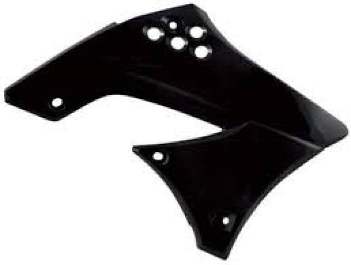 POLISPORT RADIATOR SCOOPS KAWASAKI, BLACK