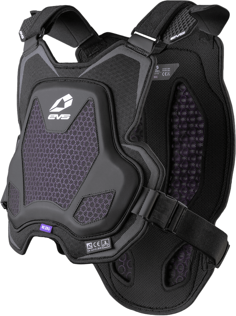 EVS Evo Chest Protector W/Rezro Black MD/LG