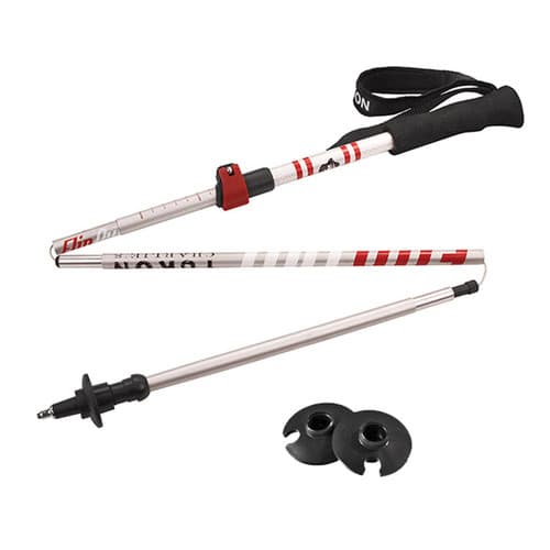 YC FLIPOUT TREKKING POLE - ALUMINUM (RED/SILVER)