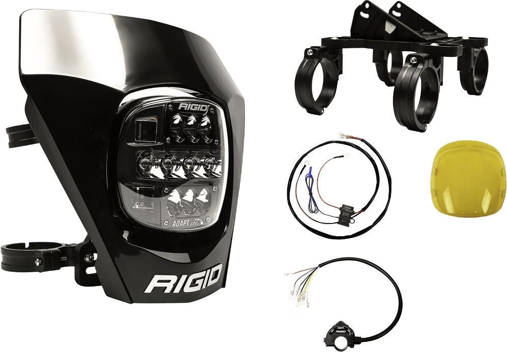 Rigid Adapt Xe Extreme LED Enduro LED Moto Kit Black