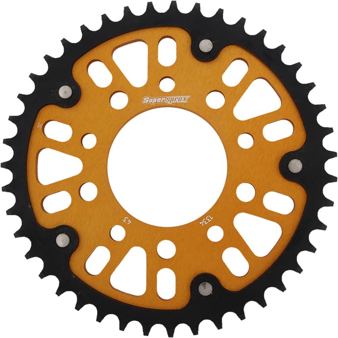 Supersprox Rear Stealth Sprocket Alu/Stl 43T-530 Gold Honda/Tri