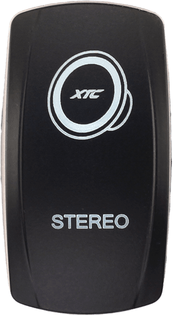 XTC Power Products Dash Switch Rocker Face Stereo