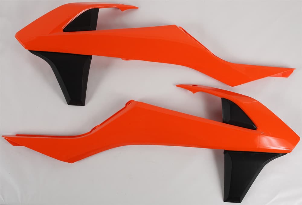 Acerbis Radiator Shrouds Orange/Black