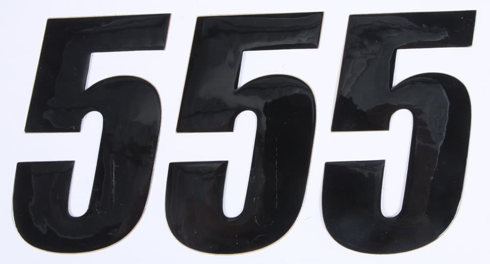 D-Cor Number 5 Black 4" 3/Pack