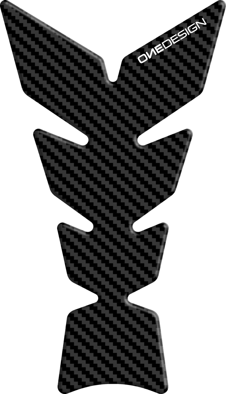 One Emblems Tankpad Soft Touch Matte Carbon Look