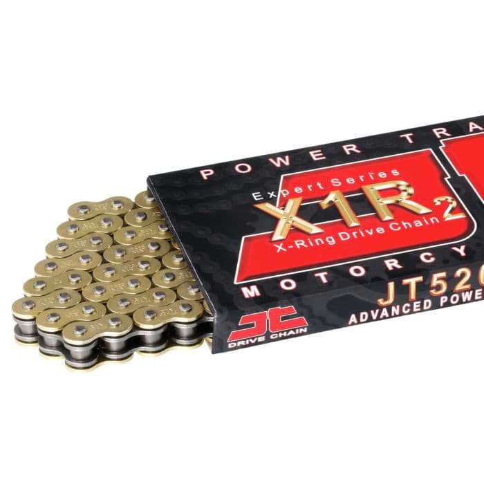 520 X1R CHAIN 120-DL GOLD & BLACK