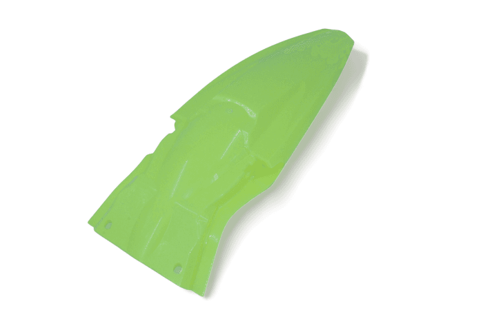 POLISPORT REAR FENDER KAWASAKI, FLO YELLOW