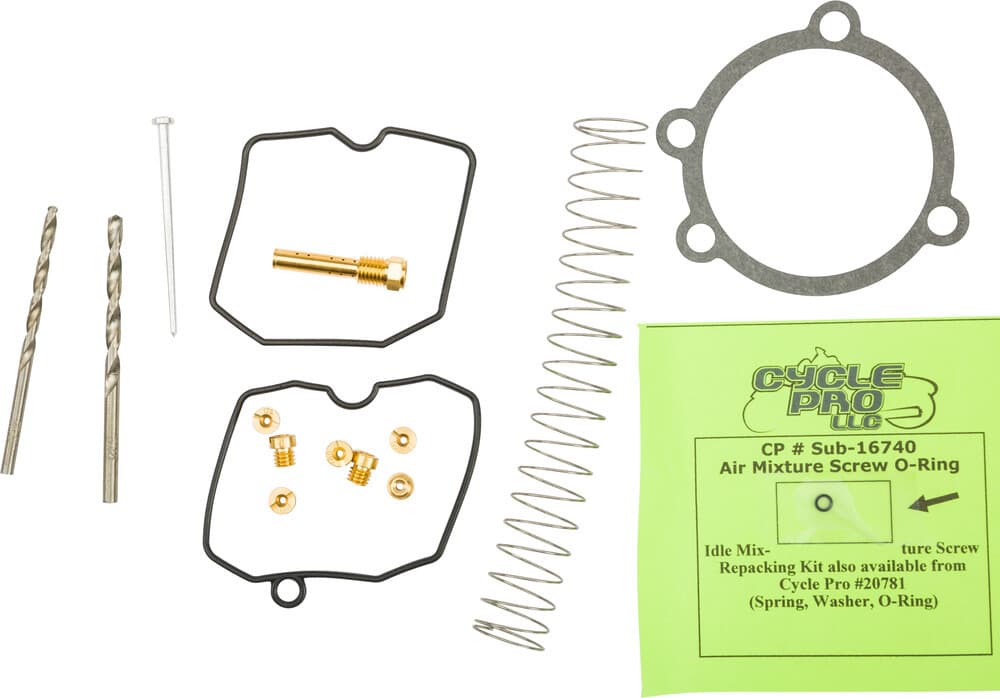 Cycle Pro Keihin CV Carburetor Recalibration Tuner Kit W/Gaskets