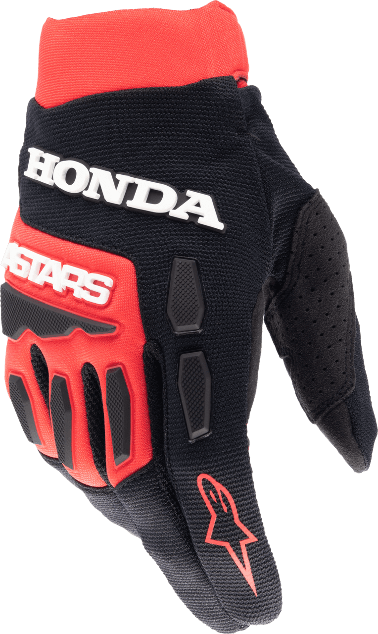 Alpinestars Honda Full Bore Gloves Bright Red/Black LG