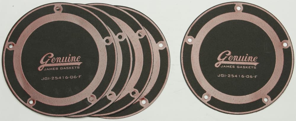 James Gaskets Clutch Derby Cover Gaskets Foamet W/Bead 5/Pack 25416-06-F