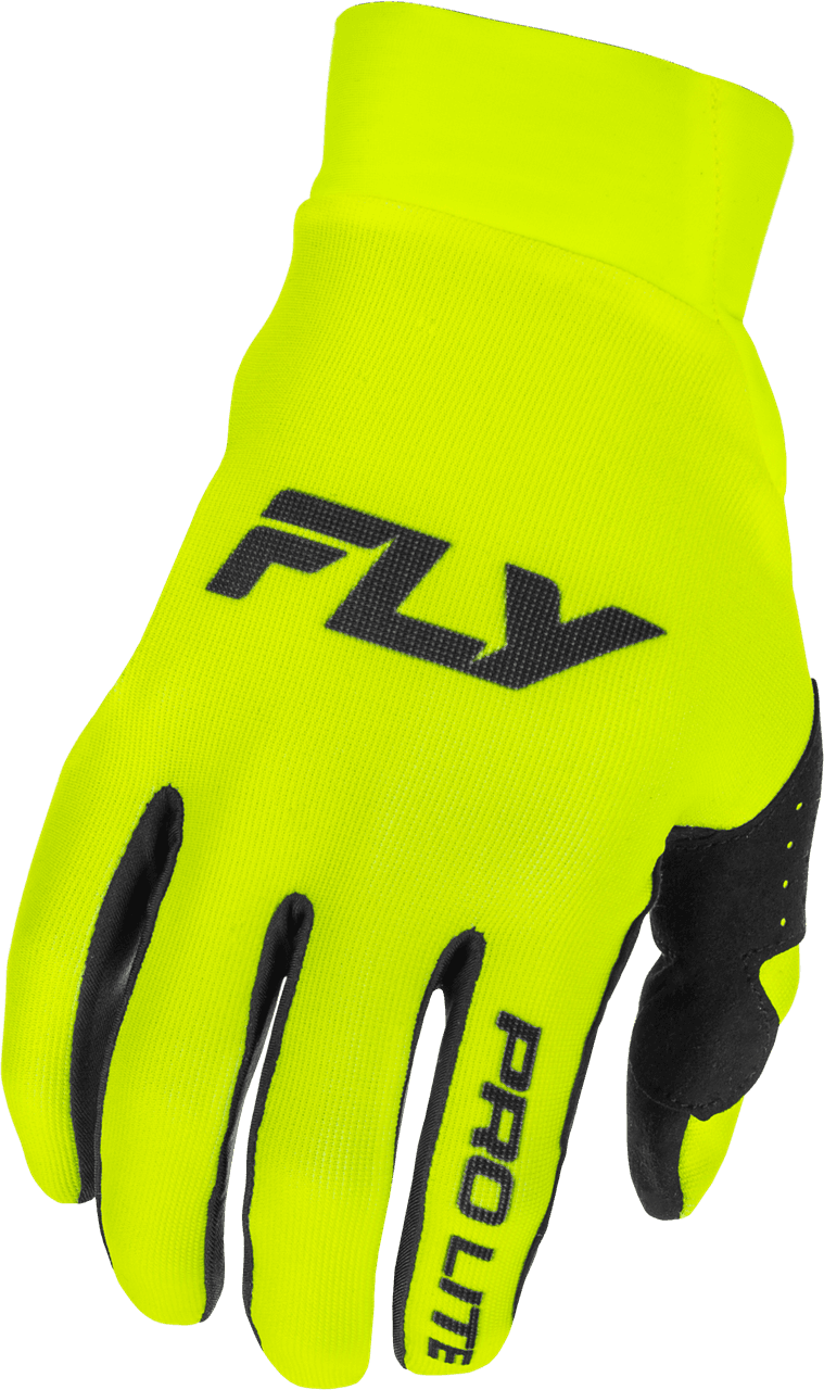 Fly Racing Youth Pro Lite Gloves Hi-Vis/Black YL