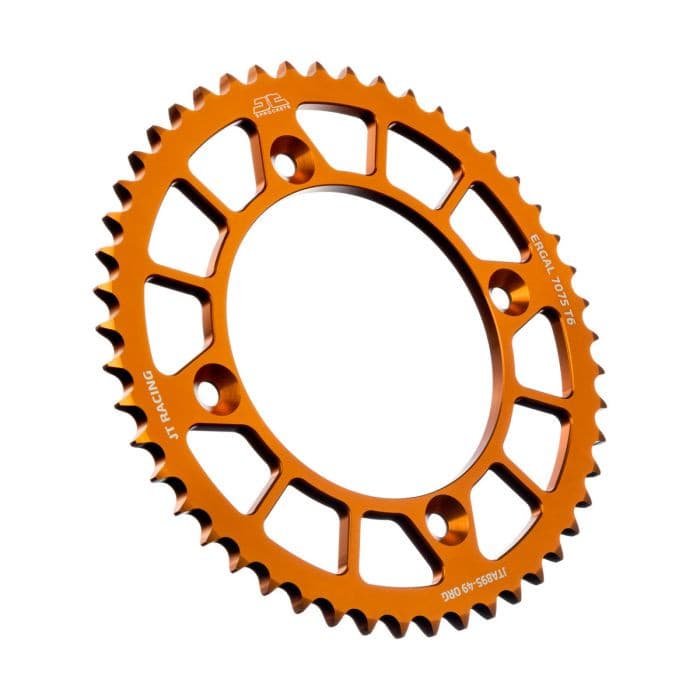 REAR ALLOY SPROCKET ORANGE 49-TOOTH
