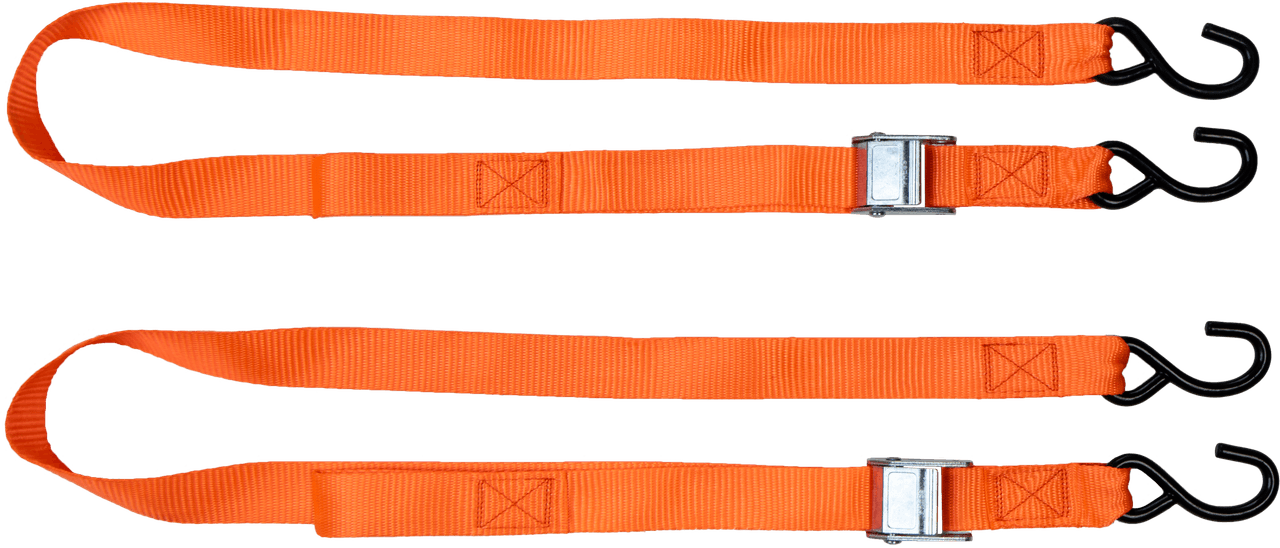 Fire Power 1.5" X 6' Tie-Down Orange 2/Pack