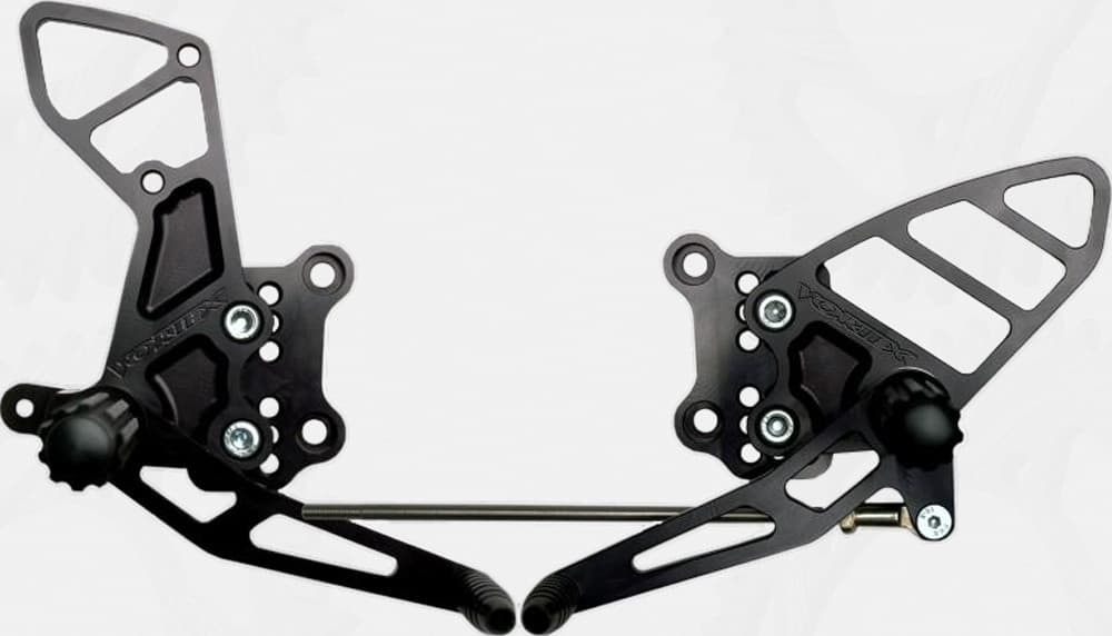 Vortex Rear Set Complete Black Suzuki