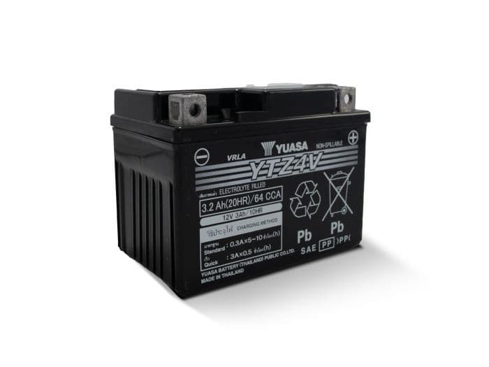 YUASA YTZ4V FACTORY ACTIVATED, MAINTENANCE FREE