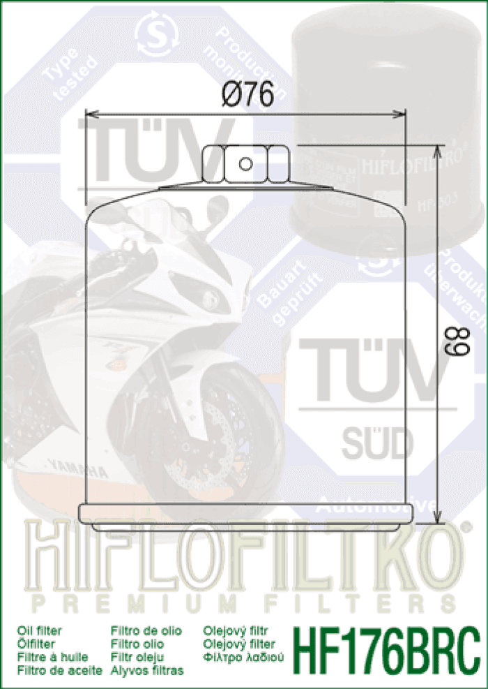 OIL FILTER -HF176BRC