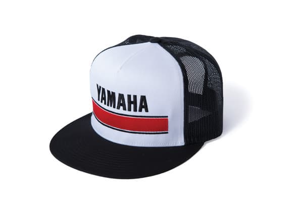 FX YAMAHA VINTAGE SNAPBACK HAT / WHITE-BLACK (ONE SIZE)