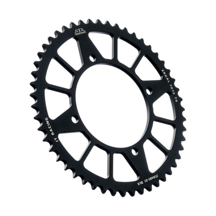 REAR ALLOY SPROCKET BLACK 51-TOOTH