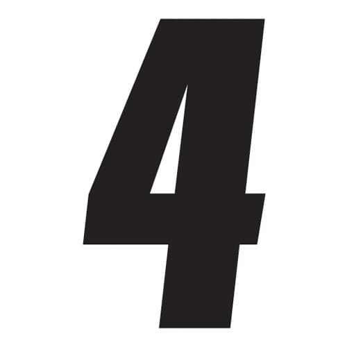 FX 2015 NUMBERS FACTORY 4" BLACK 4